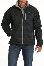 Load image into Gallery viewer, Cinch Men's Bonded Plaid Prt Navy Jacket MWJ1583007