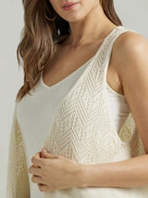 Load image into Gallery viewer, Wrangler Retro Long Lace Vest Sleeveless Cream 112347184