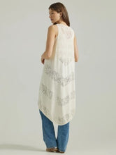 Load image into Gallery viewer, Wrangler Retro Long Lace Vest Sleeveless Cream 112347184