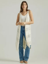 Load image into Gallery viewer, Wrangler Retro Long Lace Vest Sleeveless Cream 112347184
