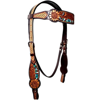 American Darling Tooled Browband Headstall ADPAR140-HS