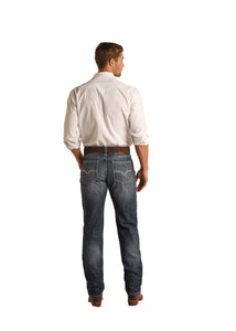 Rock & Roll Men's Relaxed Fit Stretch Stackable Bootcut Jeans MTB3570