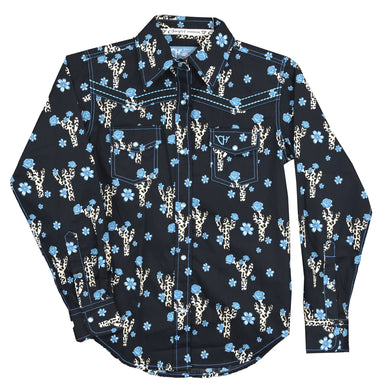 Cowgirl Hardware Tod Leopard Cactus L/S Snap Shirt 825547-010