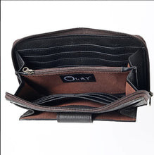 Load image into Gallery viewer, Olay Tooled Leather Clutch/Wallet LBG103