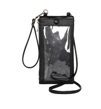 Load image into Gallery viewer, Montana West Hair-on Phone Wristlet/Crossbody MW1219-139BK