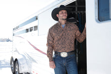 Load image into Gallery viewer, Cinch Br/Blk Paisley LS MTW1105667