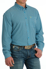 Load image into Gallery viewer, Cinch Mens LS Arenaflex Blue/yellow MTW1862026