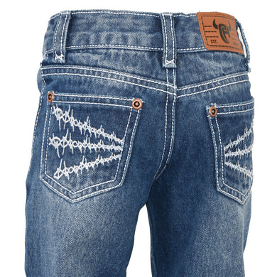 Cowboy Hardware Youth Dimensional Barbed Wire Jean 302027-450