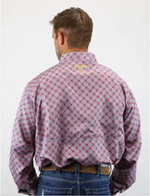 Load image into Gallery viewer, Drover Cowboy Threads Corral Vented, MW Red/Grey Prt LS