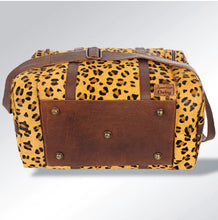 Load image into Gallery viewer, American Darling Cheetah Print  Hair-on Duffle Bag ADBG254CHE