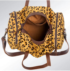 American Darling Cheetah Print  Hair-on Duffle Bag ADBG254CHE