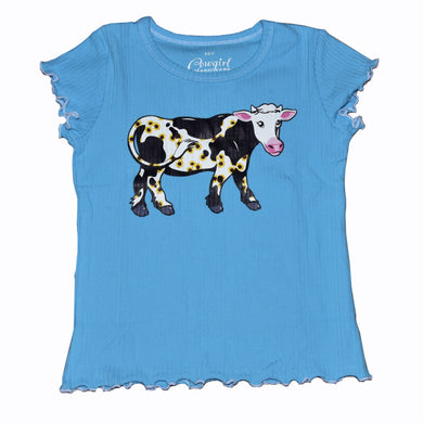 Cowgirl Hardware Inf/Td Sunflower Cow S/S Top 835808-380