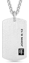 Load image into Gallery viewer, Montana Silversmiths I Am the Light Dog Tag Necklace