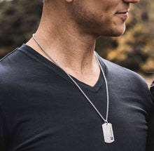Load image into Gallery viewer, Montana Silversmiths I Am the Light Dog Tag Necklace