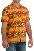 Load image into Gallery viewer, Cinch Men's Camp Shirt Org Hawaiian Prt MTW1401041