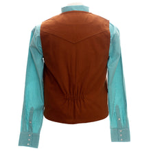 Load image into Gallery viewer, Wyoming Traders Mens' Bronco Canvas Vest Cinnamon