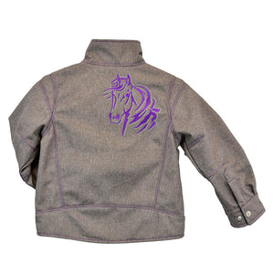 CH Youth Girl Tech Woodsman Jacket Khaki/Purple 491220-340
