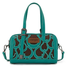 Load image into Gallery viewer, Montana West Wrangler Horseshoe Cutout Mini Boston Crossbody Bag Turquoise WG292-9012TQ