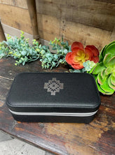 Load image into Gallery viewer, TC002BLK &amp; TC002GRN 10"x4"x3" Faux Leather Travel Jewelry Case Set w/ Cream Suede like Interior