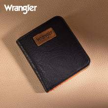 Load image into Gallery viewer, Montana West Wrangler Solid Color Small BI-Fold Wallet RFID Card Holder - Pink &amp; Black WG202-W058