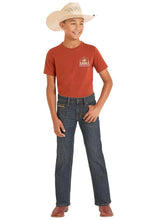 Load image into Gallery viewer, Rock &amp; Roll Denim Rope Stitch Emb Bootcut  Dark Vintage BB0BD09118