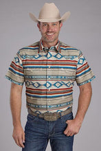 Load image into Gallery viewer, Roper Men&#39;s West Made Collection S/S Aztec Prt Snap 0300200670252BR