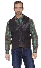 Load image into Gallery viewer, Cripple Creek Antique Suede Leather Vest Brown ML3061A-90