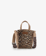 Load image into Gallery viewer, Montana West Wrangler Leopard Print Small Tote/Crossbody Tan WG296-8015TN