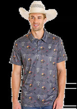Load image into Gallery viewer, Rock &amp; Roll Space Cowboy Printed Polo BM51T08349 &amp; BX51T08349