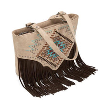 Load image into Gallery viewer, Montana West Embroidered Collection Concealed Carry Tote Tan MW1315G-8317