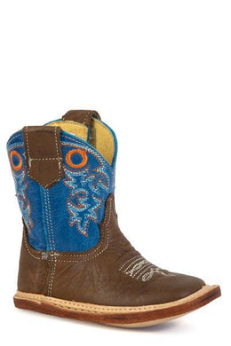 Roper Infant Cowbabies Kash Burnish Brown Leather Vamp 09-016-7912-8800
