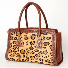 Load image into Gallery viewer, AD Cheetah Print Hair-on Tooled Purse ADBGI174A