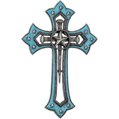 Turquoise Star Cross Wall Décor 87-1462-0-0