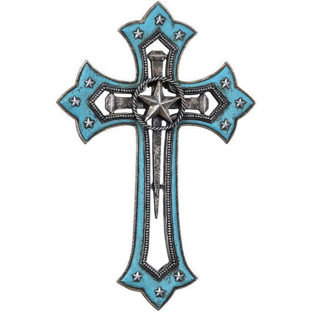Turquoise Star Cross Wall Décor 87-1462-0-0