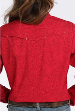 Load image into Gallery viewer, Cinch Women&#39;s Floral Print Snap Front Western Shirt - Red/Pink MSW9206003