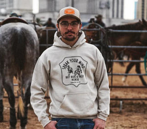 Cowboy Sh!t Speak Your Mind Hoodie - Sand