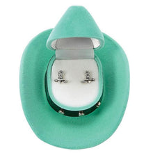 Load image into Gallery viewer, Cowboy Boot Earrings in Cowboy Hat Gift Box HE-141