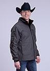 Stetson Apparel Mens Fleece Bonded Softshell Tech Jacket Charcoal 1109707806195 GY