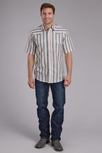 Load image into Gallery viewer, Roper Men&#39;s SS SHIRT  Snap Yarn Dyed Stripe 0100200440339