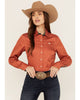 Cinch Ladies Rust Fitted Shirt MSW9165073