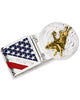 Montana Silversmith American Made Liberty Hinged Money Clip with Bull Rider AMMCL5973-330