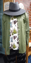 Load image into Gallery viewer, 2 Fly Ladies Agave Lthr Lux Shirt