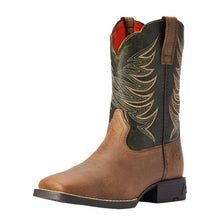 Load image into Gallery viewer, Ariat Distressed Brown/Alfalfa  Kid's Firecatcher Y 10042414