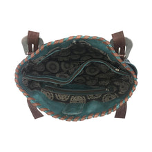 Load image into Gallery viewer, American West Lariats and Lace Zip Top Tote 7316780C