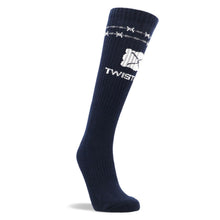 Load image into Gallery viewer, Twisted X Barbed Wire Socks Navy