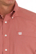 Load image into Gallery viewer, Cinch Men&#39;s Medallion Print Button-Down Western Shirt - Red MTW1105871