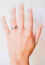 Load image into Gallery viewer, Kelly Herd Blue Spinel Engagement Ring - Sterling Silver EDR7578-8