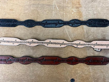 Load image into Gallery viewer, Austin Accent Tooled Black Hatband LC-51B