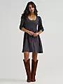Load image into Gallery viewer, WRG FA26 WEST WMN MAXI SS DRESS HORSE BLU 112382665
