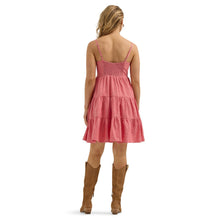 Load image into Gallery viewer, Wrangler Women&#39;s  Strappy Tiered Dress Red 112365032